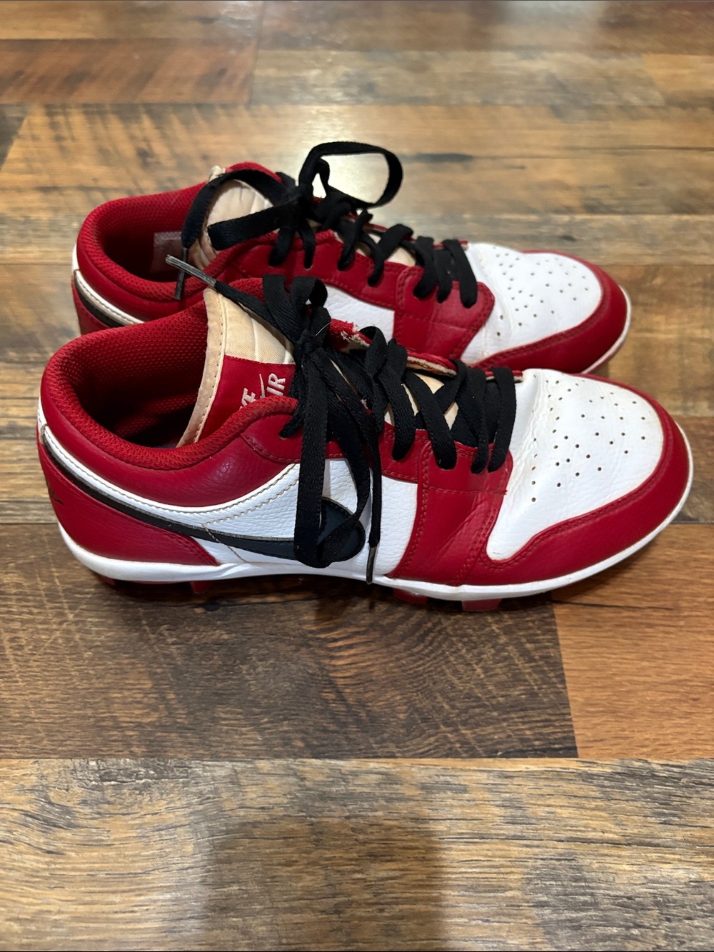 Nike Men’s Low-Top Sneakers in Red, White, Black